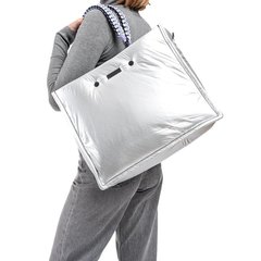   Sac Cabas FLEX Gris argent 41x33cm