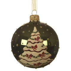 Schilliger Sélection  Boule Sapin Vert 80mm Vert sapin 8cm