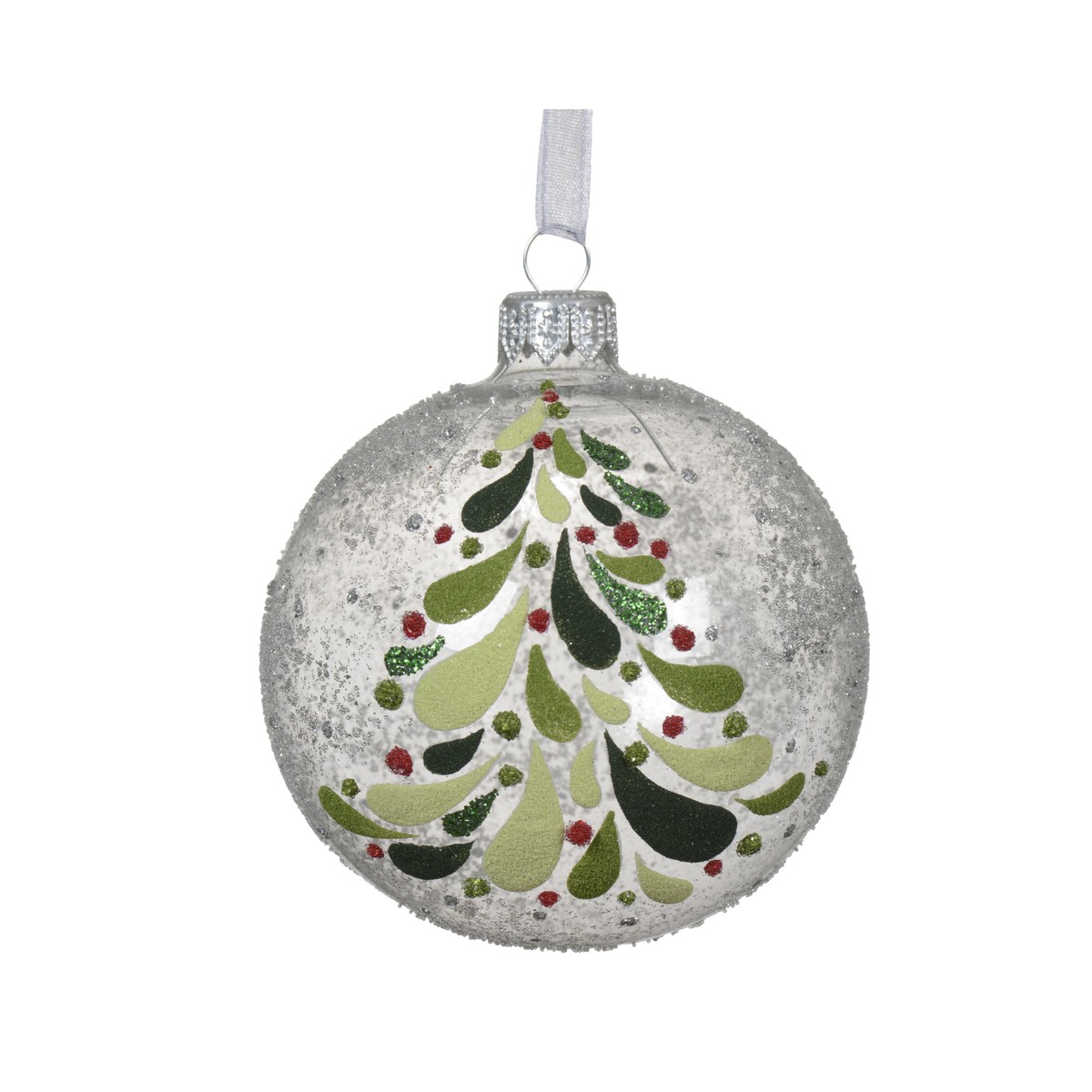 Schilliger Sélection  Boule Sapin coloré 80mm  8cm