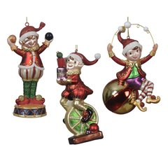 Schilliger Sélection  Lutin clown en verre à suspendre  14.7cm