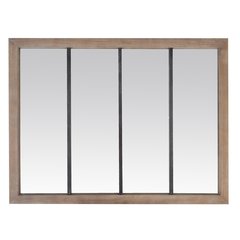   Miroir 4 bandes bois foncé 120x90cm Sans couleur 120x90cm