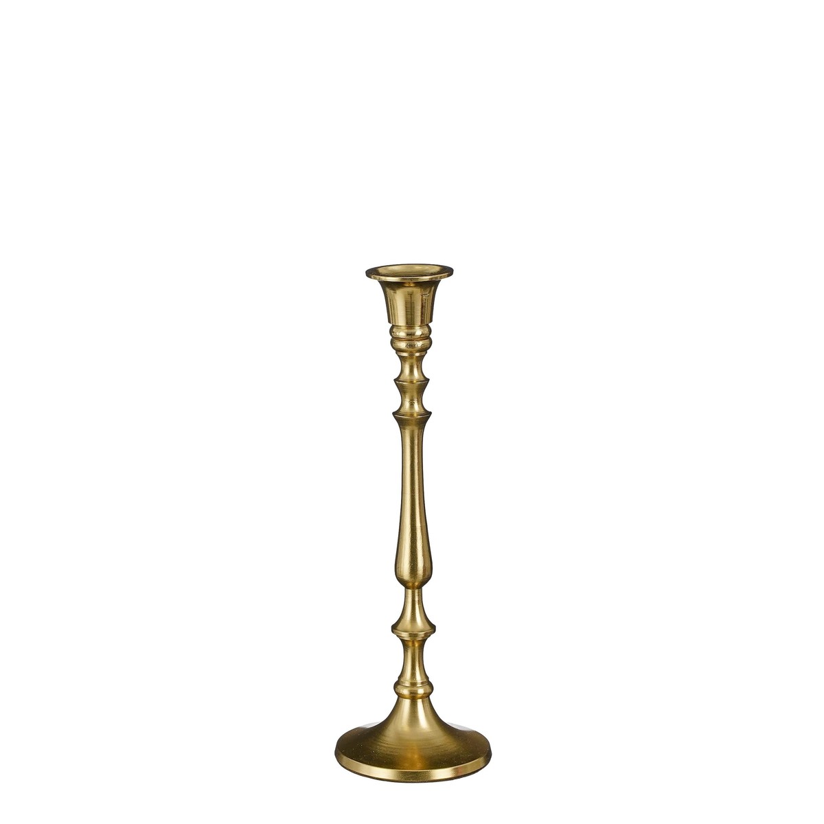 Schilliger Sélection  Bougeoir chandelle or en métal  9x27cm