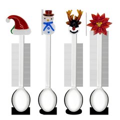 Schilliger Sélection  Coffret Cuillères à café Noël 4pcs  9.5cm