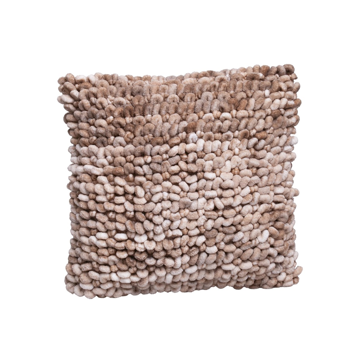 Schilliger Sélection  Coussin bouclé carré beige Beige 45x45cm
