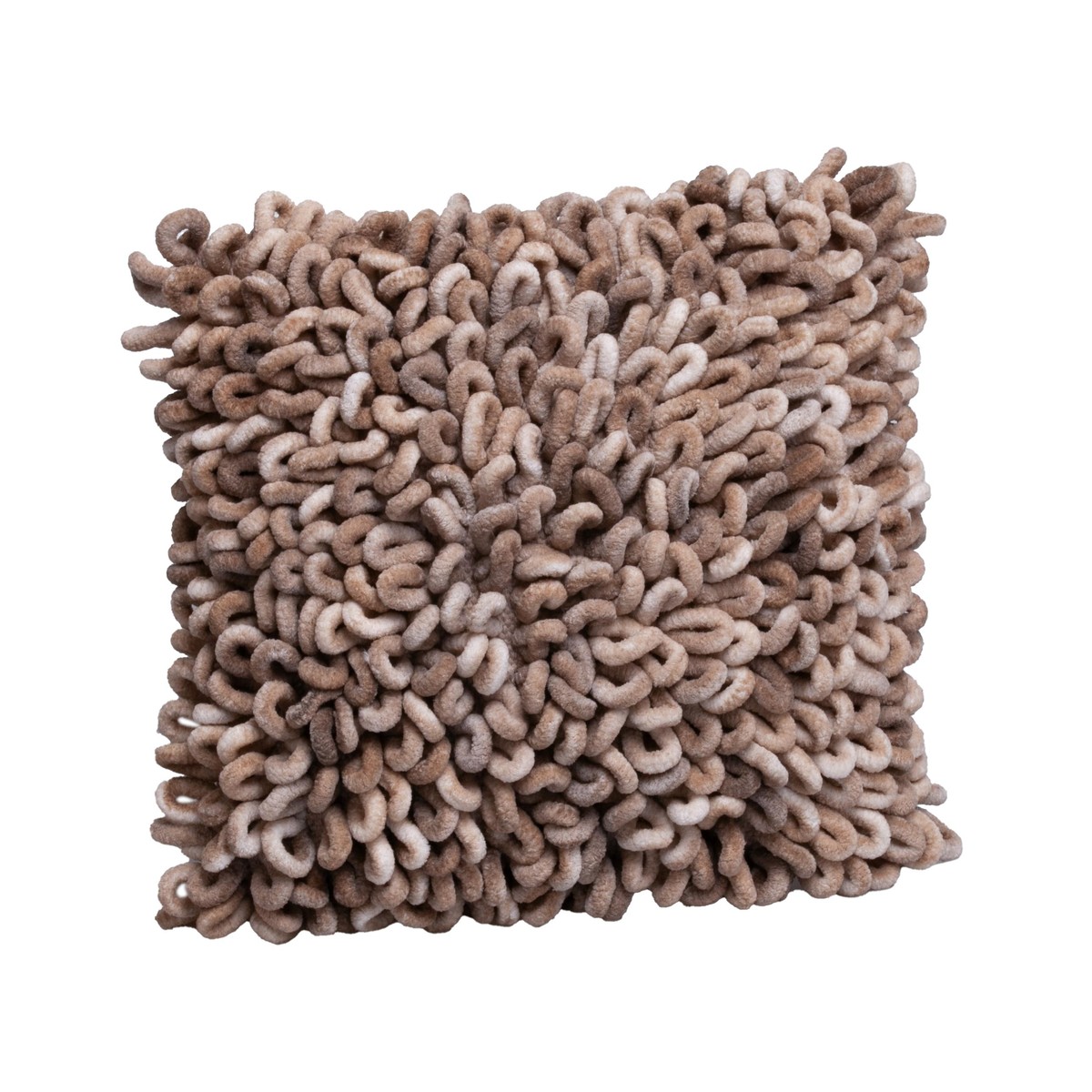 Schilliger Sélection  Coussin bouclé carré marron Brun 45x45cm