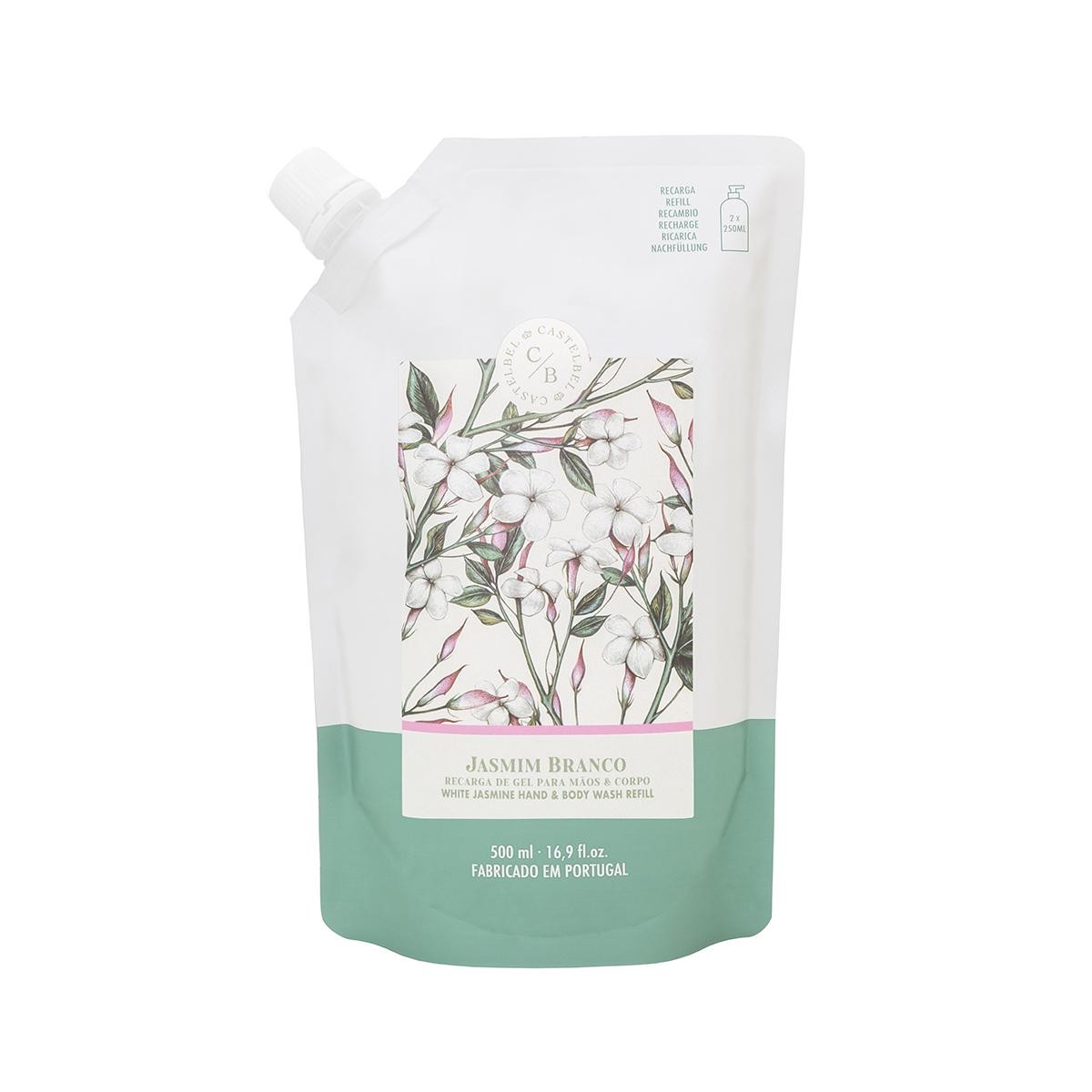   Recharge savon liquide jasmin blanc  500ml