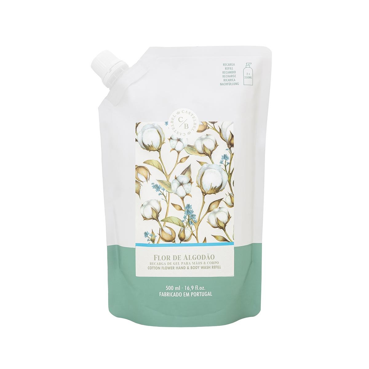   Recharge savon liquide fleur de coton  500ml