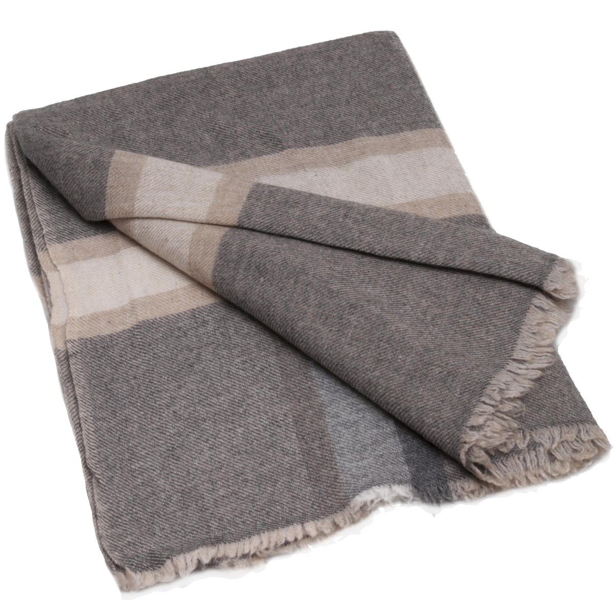 Schilliger Design Nepali Plaid Nepali 100% cashmire Brun bistre 130x180cm