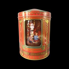 Schilliger Sélection  Boite à Biscuits Carousel Père Noël Musical  12x16cm