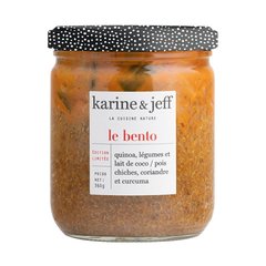 KARINE & JEFF  Bento Quinoa Pois chiches, coriandre, lait de coco  360gr