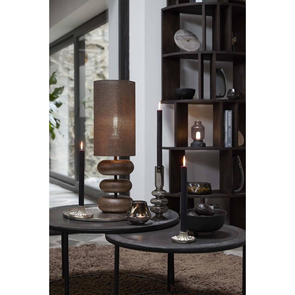 Schilliger Sélection  Lampe Danialo brun foncé Brun 22x67.5cm