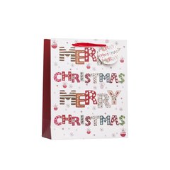 Schilliger Sélection  Sac cadeau Merry Christmas multicolors  26x12x32cm