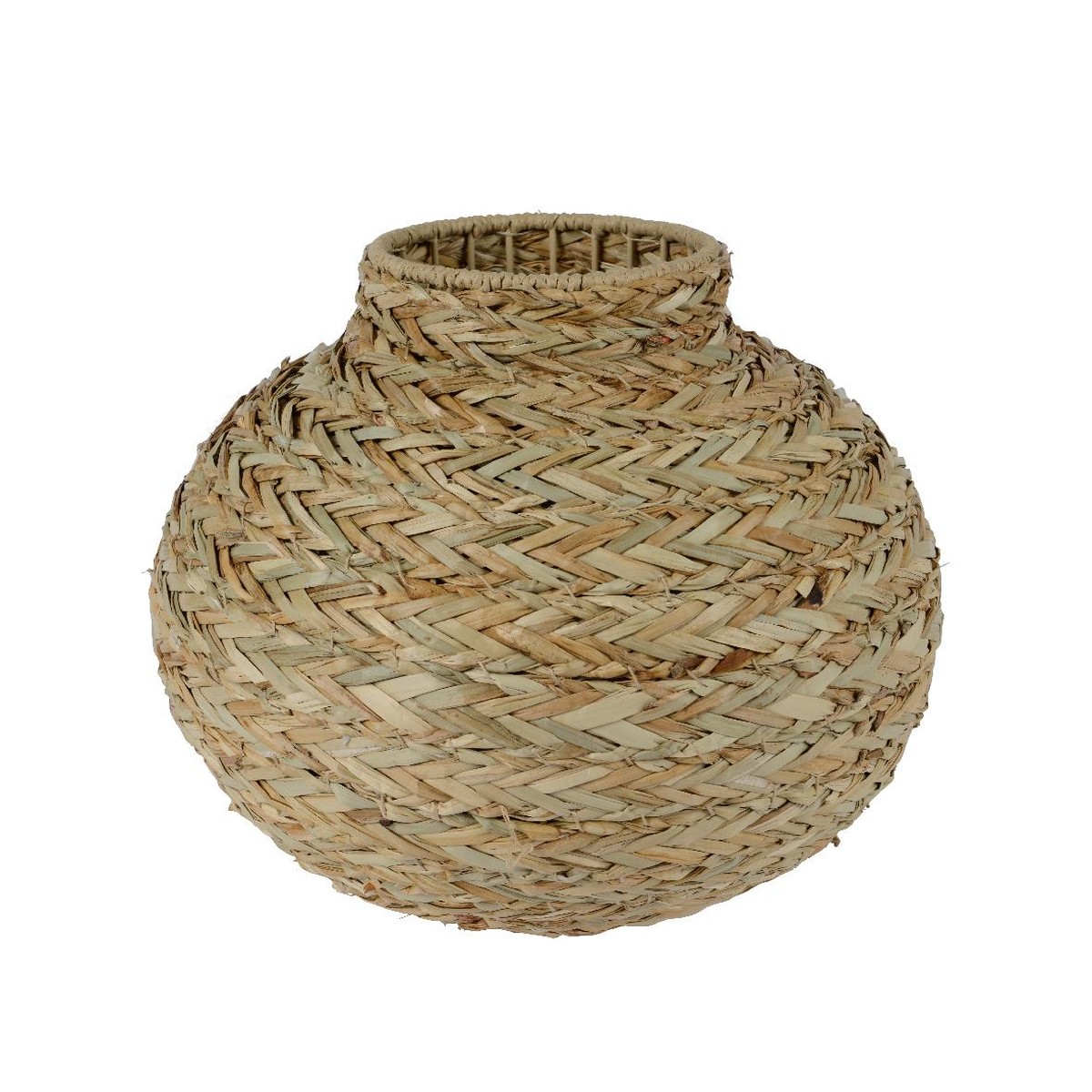 Schilliger Sélection  Vase en herbe marine  33x27.5cm