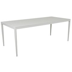 Brafab Bigby Table de repas Bigby Gris perle 195x90x73 cm