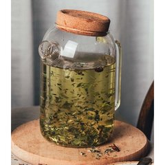 Horea Horae Grande théière transparente en verre résistant Sans couleur 1L