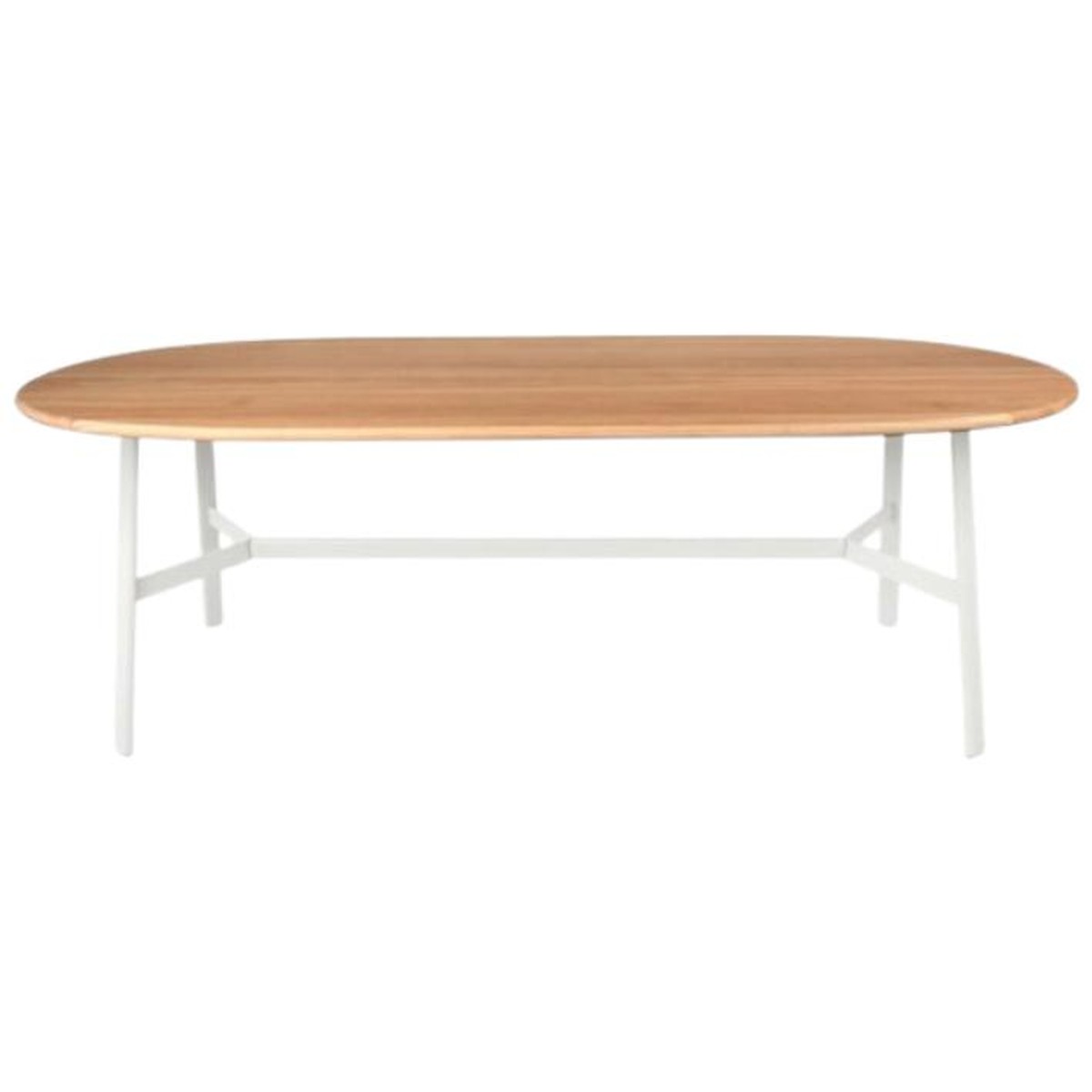 Fermob So'O Table So'o ovale plateau chêne Blanc L 220 x l 95 x H74cm