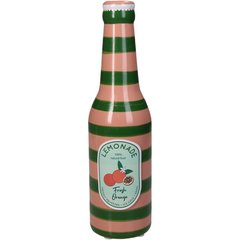   Vase Bouteille Limonade orange  6.5x6.5x24cm