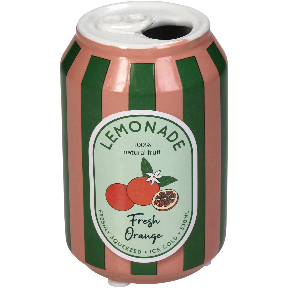   Vase canette limonade orange  7x7x11.3cm