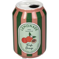   Vase canette limonade orange  7x7x11.3cm