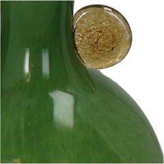   Vase vert avec poignées orange et beige Sans couleur 18x18x26.5cm