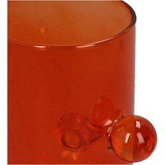   Vase orange avec boules Sans couleur 8.8x8.8x15cm