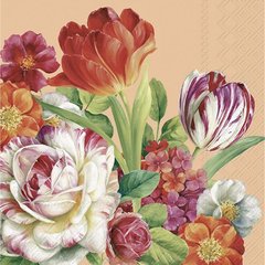 Ihr  Serviettes Lunch Blooming in Spring, apricot  33x33cm