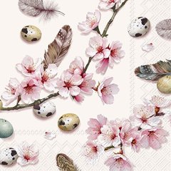 Ihr  Serviettes Lunch Beautiful Sakura cream  33x33cm