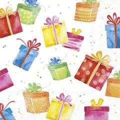 Ihr  Serviettes Cocktail Birthday Presents  25x25cm