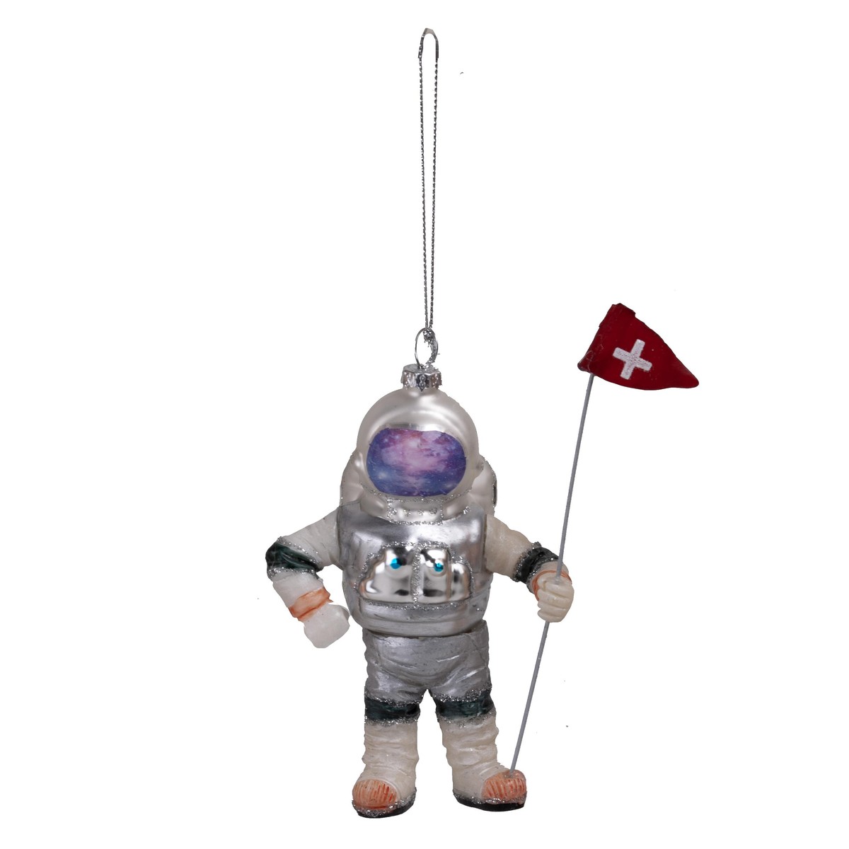 Schilliger Design  Astronaute Suisse à suspendre Sans couleur 8.7x6.1x12.7cm