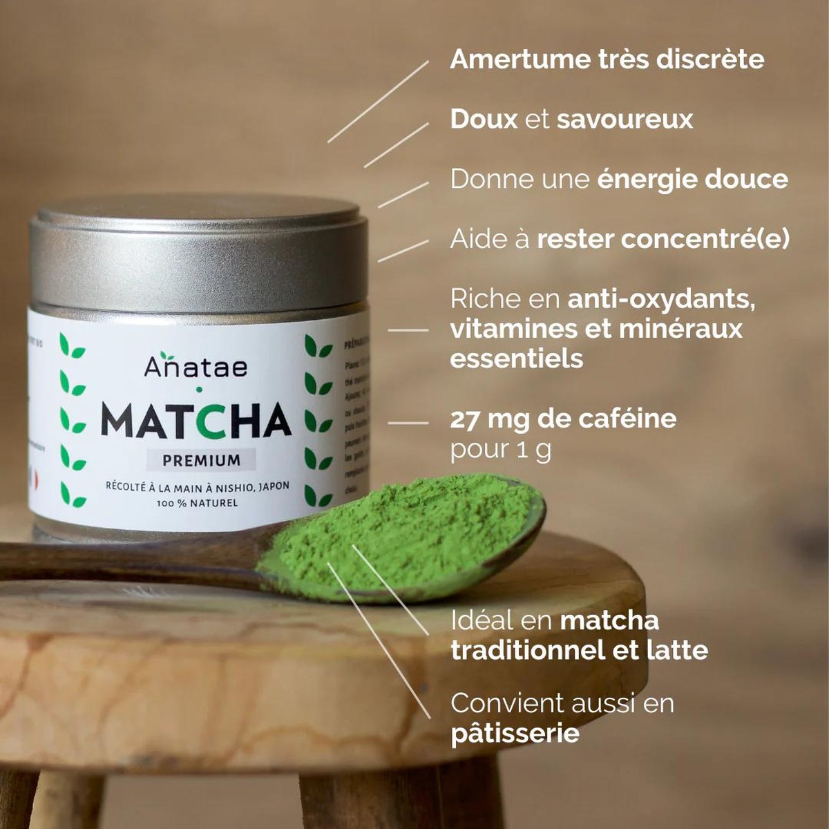   Thé Matcha Premium BIO  30gr