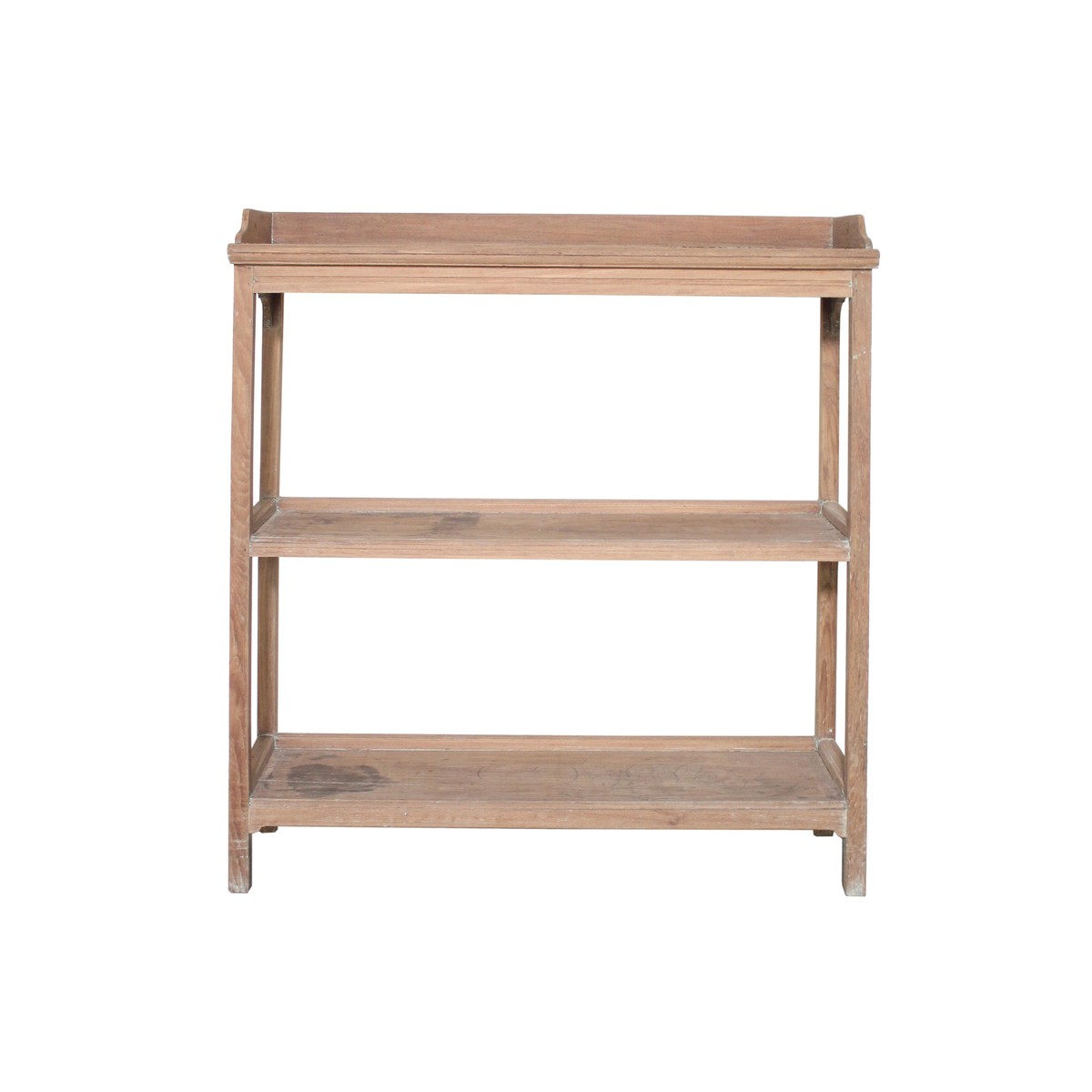 Les Restaurés, by Schilliger  Etagère 3 plateaux en teck ancien Sans couleur 114x40xH.130cm