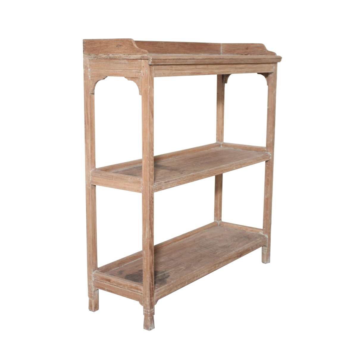 Les Restaurés, by Schilliger  Etagère 3 plateaux en teck ancien Sans couleur 114x40xH.130cm