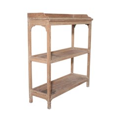 Les Restaurés, by Schilliger  Etagère 3 plateaux en teck ancien Sans couleur 114x40xH.130cm