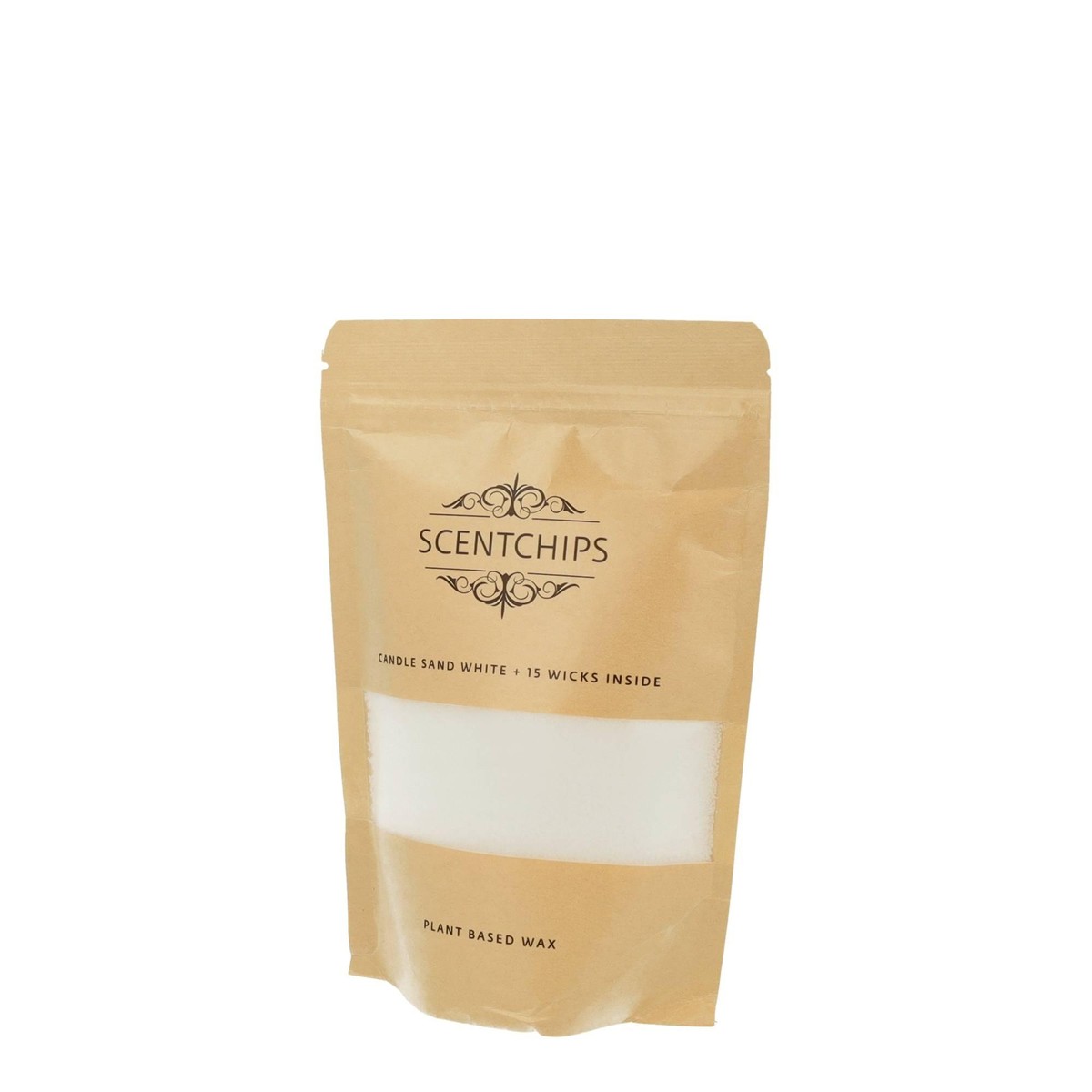 Schilliger Sélection  Bougie Sable blanc avec 15 mèches incluses Blanc 250gr