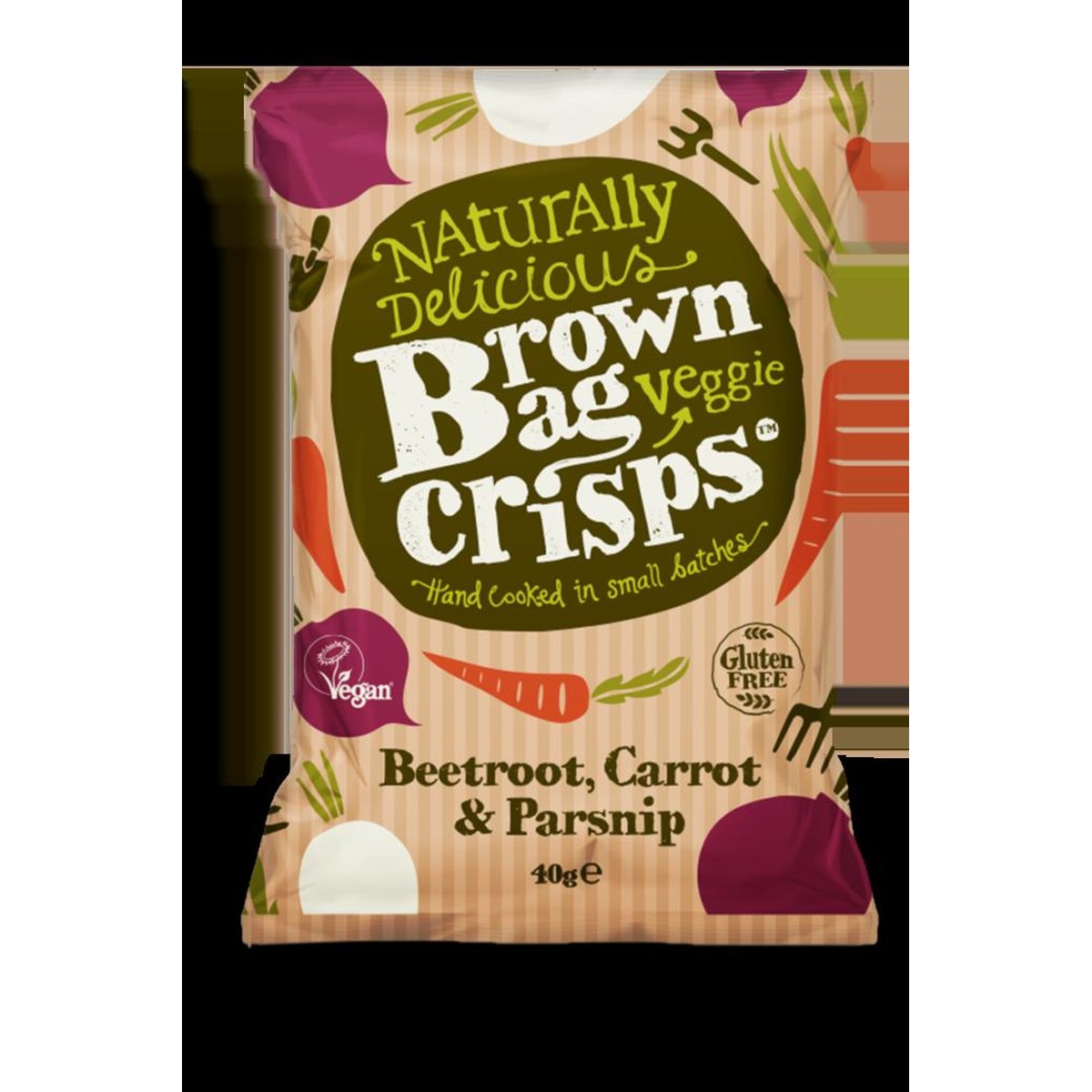  Brown bag crisps Chips de légumes   120gr
