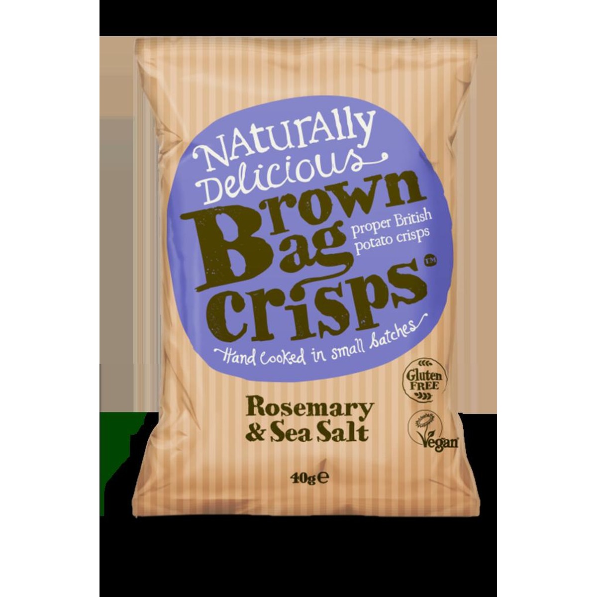  Brown bag crisps Chips au romarin et au sel marin  150gr