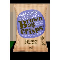  Brown bag crisps Chips au romarin et au sel marin  150gr