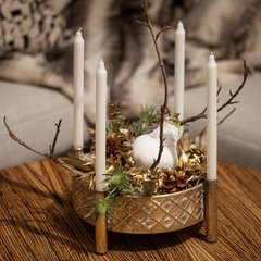 Schilliger Design  Couronne de l'Avent 'Enchantée'  ø 30cm couronne / bougie h41 cm