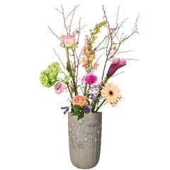 Schilliger Sélection  Cache-pot Flowers haut  18x18x30cm