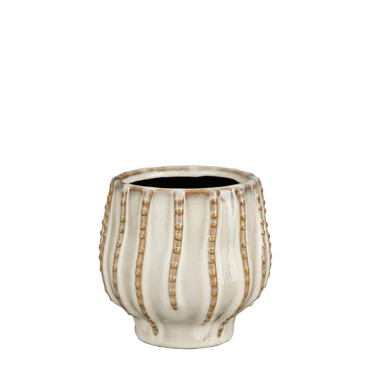   Pot Cathy XS Blanc cassé h11.5x12.5cm