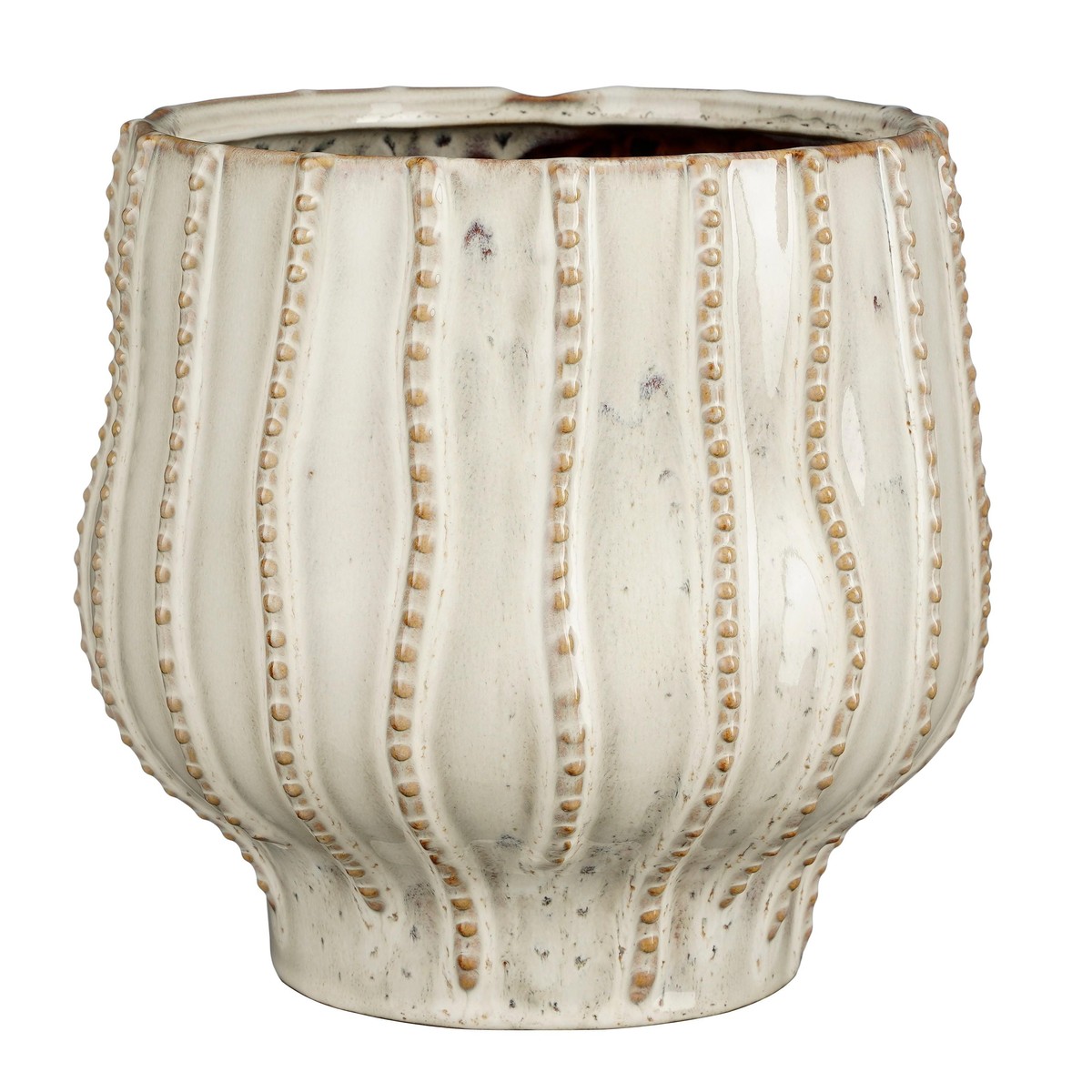   Pot Cathy XXL Blanc cassé h22x22cm