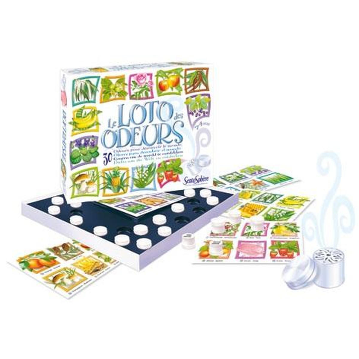Sentosphère SENTOSPHERE Standard Familien-Spiele Jeu Loto Des Odeurs Sans couleur 34x4x28cm