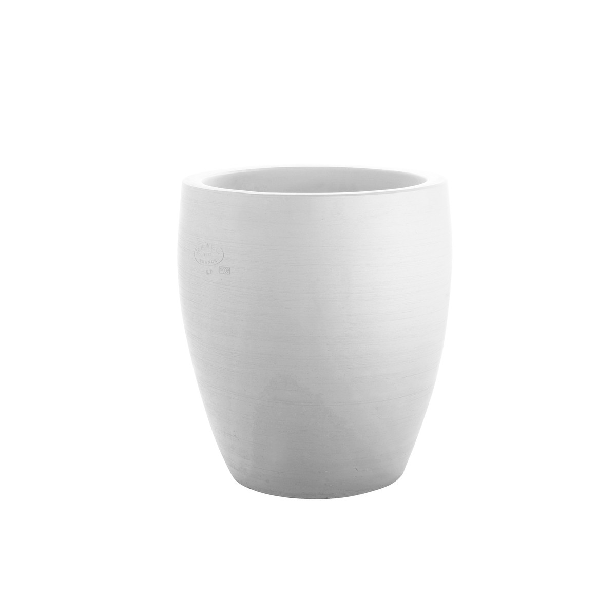 Poterie Ravel  Vase cactus CAC35TB Blanc albâtre 35x35cm 20L