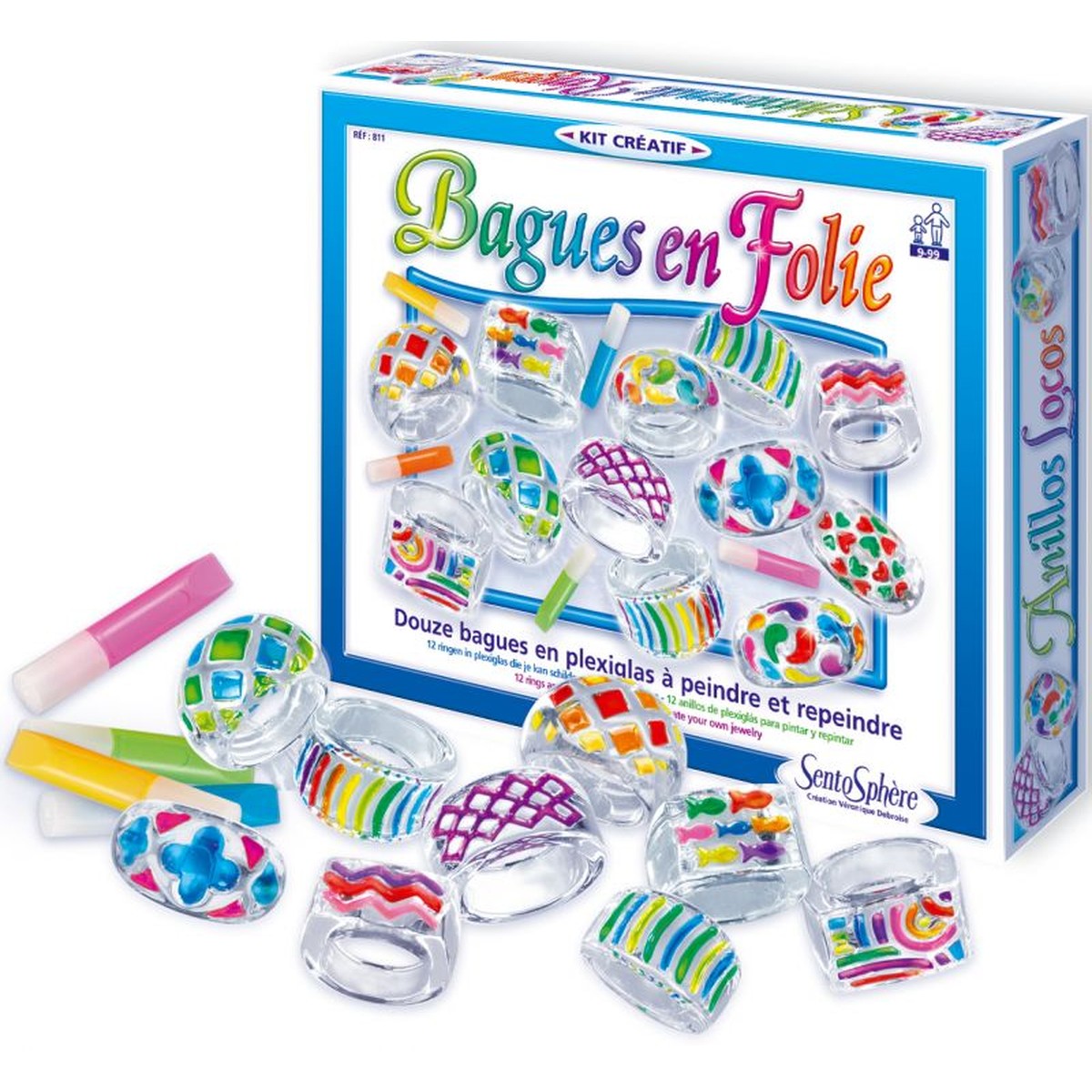 Sentosphère SENTOSPHERE Bastel-Sets Bagues En Folies Sans couleur 25x4x20cm