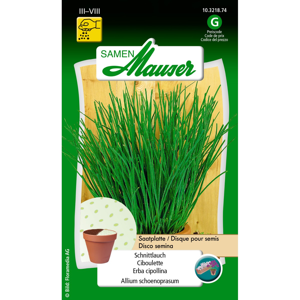   Disque pour semis Ciboulette  