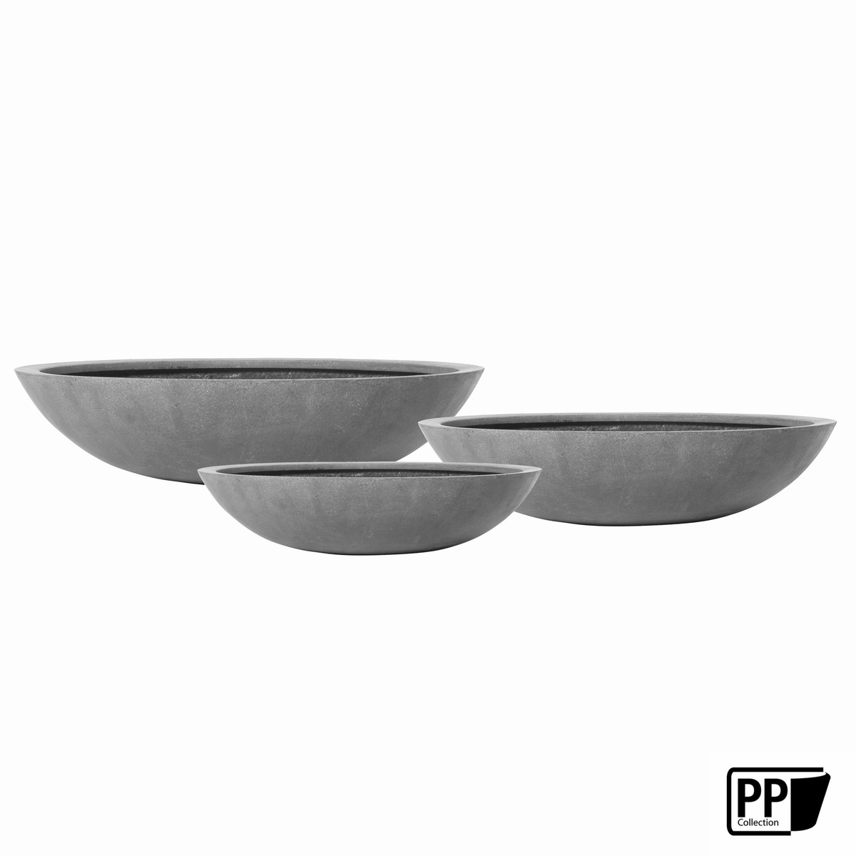 Potterypots Natural Jumbo Bowl S Gris 70x17cm 46.1L