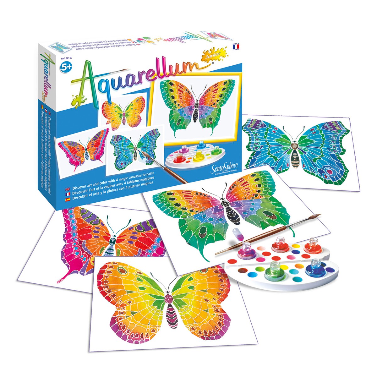  SENTOSPHERE Aquarellum Junior 4T papillons  