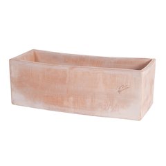 Poterie Goicoechea  Jardiniere contemporaine 30 cm terre naturelle  29x14x14cm 3 L