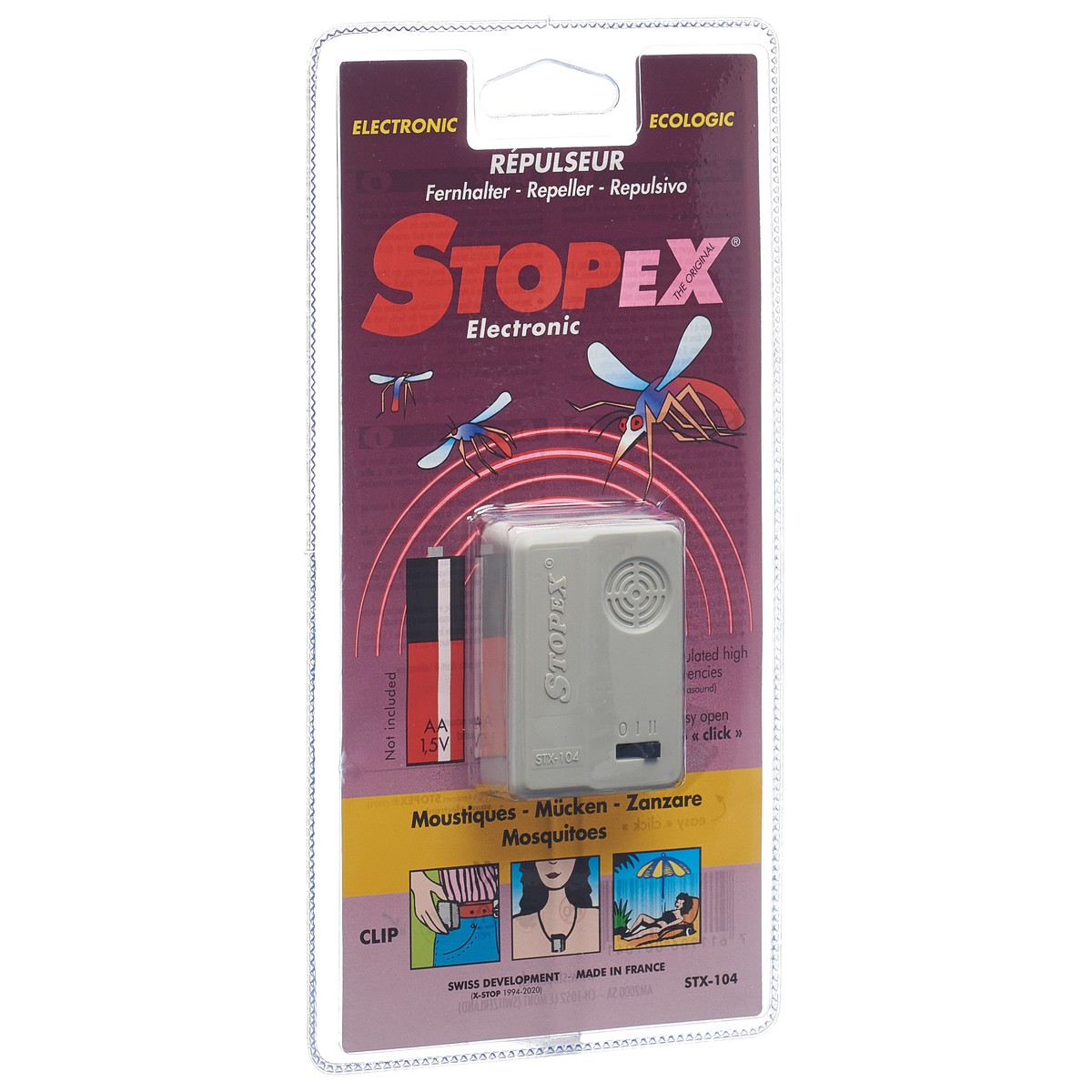   anti Moustiques STOPEX STX104 appareil électronique écologique anti moustiques  23x11.4x2.2cm