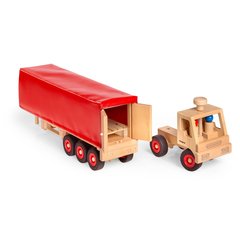   Camion articulé en bois Fagus  65.5x17x19cm